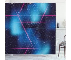 Retrofuturistic Shower Curtain