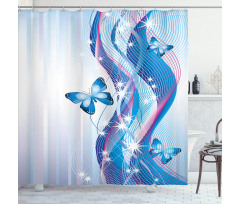 Magic Butterfly Shower Curtain