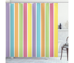Pastel Summer Funky Shower Curtain