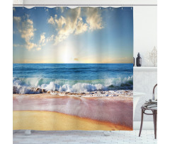 Summer Day Coast and Sea Shower Curtain