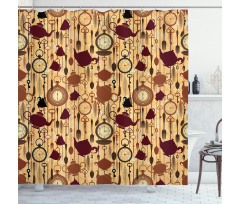 Breakfast Brunch Time Shower Curtain