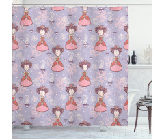 Princess Cups Shower Curtain