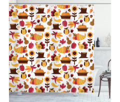 Fall Composition Shower Curtain