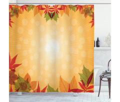 Striped Dotted Seasonal Shower Curtain