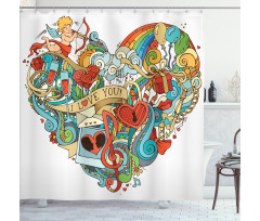 Eros Presents Ring Shower Curtain