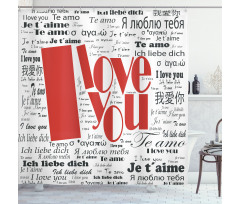 Newspaper Words Shower Curtain