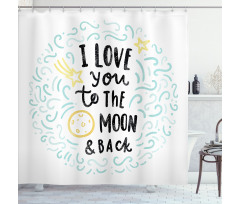 Cartoon Sibling Love Shower Curtain