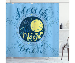 Astronomy Space Map Shower Curtain