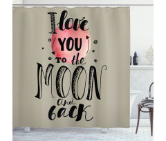 My Valentine Romance Shower Curtain
