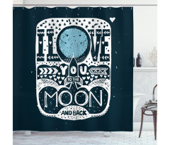 Space Galaxy Stars Shower Curtain