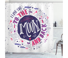 Colorful Love Shower Curtain