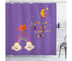 Magic Happy Rainbow Shower Curtain