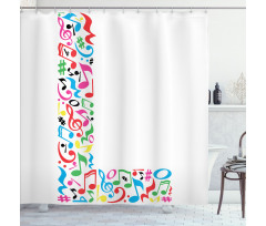 Musical Inspiration L Shower Curtain