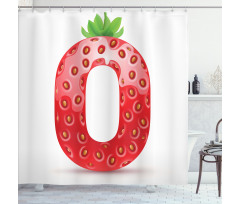 Vibrant Fruit Capital Shower Curtain