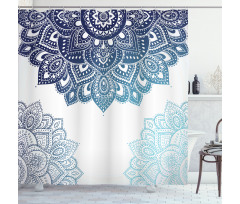 Vibrant Colored Mandala Shower Curtain