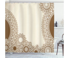 Old Fashioned Mandala Art Shower Curtain