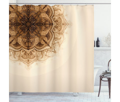 Oriental Mandala Illustration Shower Curtain