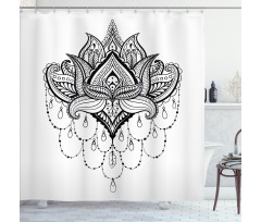 Lotus Flower Culture Shower Curtain