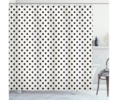 Large Polka Dots Shower Curtain