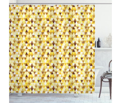 Funky Vivid Triangles Shower Curtain