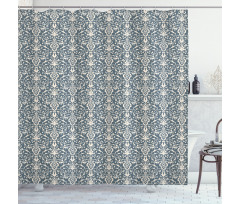 Leaves and Buds Shower Curtain