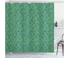 Peafowl Bohemian Design Shower Curtain