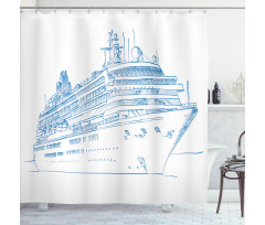 Cruise Liner Boat Travel Shower Curtain