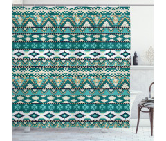 Aztec Design Shower Curtain