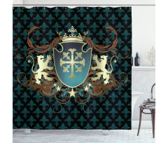 Middle Ages Coat of Arms Shower Curtain