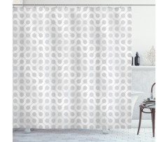 Round Oval Pattern Shower Curtain