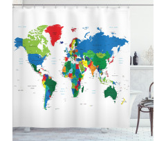 Colorful Political Shower Curtain