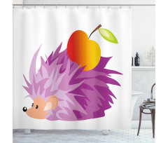 Abstract Animal Apple Shower Curtain