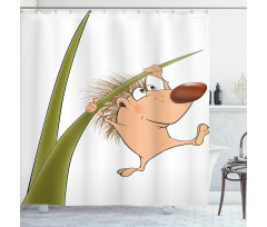 Small Hadgehog Shower Curtain