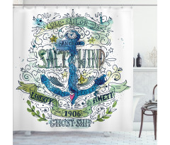 Ocean Anchor Shower Curtain