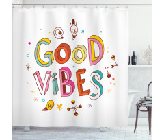 Colorful Fun Kids Shower Curtain
