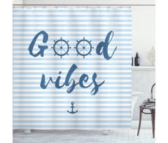 Nautical Maritime Shower Curtain
