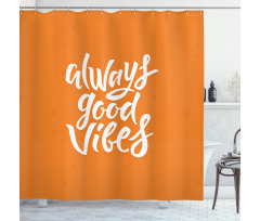 Vibes Positive Shower Curtain