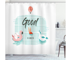 Summertime Fun Joy Shower Curtain