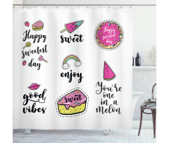 Happy Sweetest Day Shower Curtain