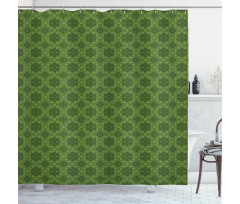 Mandala Geometrical Floral Shower Curtain