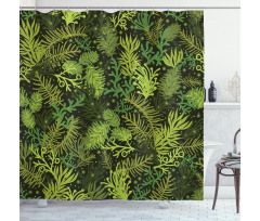 Evergreen Christmas Tree Shower Curtain