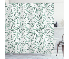 Leaves Summertime Garden Shower Curtain