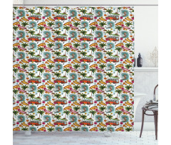 Suft Hawaii Tropical Shower Curtain