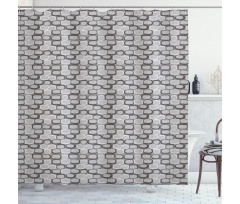 Stone Wall Pattern Shower Curtain