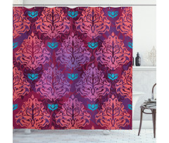Natural Lilac Pattern Shower Curtain