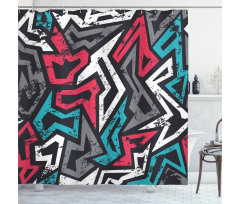 Hip Hop Culture Graffiti Shower Curtain