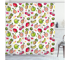 Watercolor Pear Shower Curtain