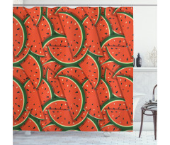 Yummy Watermelon Slices Shower Curtain