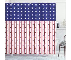 Stars and Stripes Flag Shower Curtain