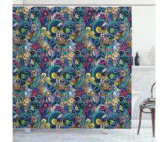 Science Fiction Image Shower Curtain
